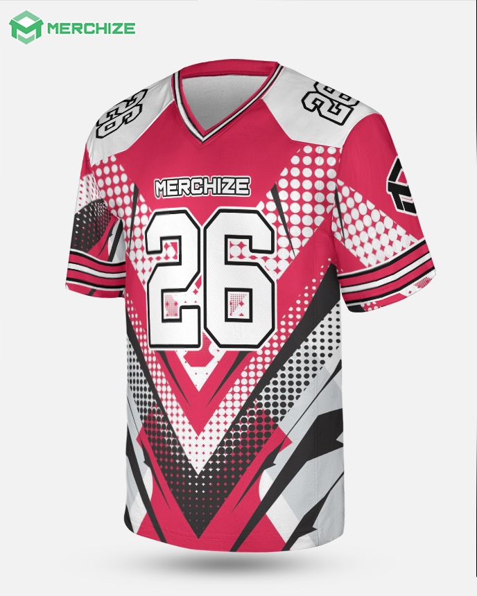 Allover Print Vneck Short Sleeve Jersey Print On Demand Merchize