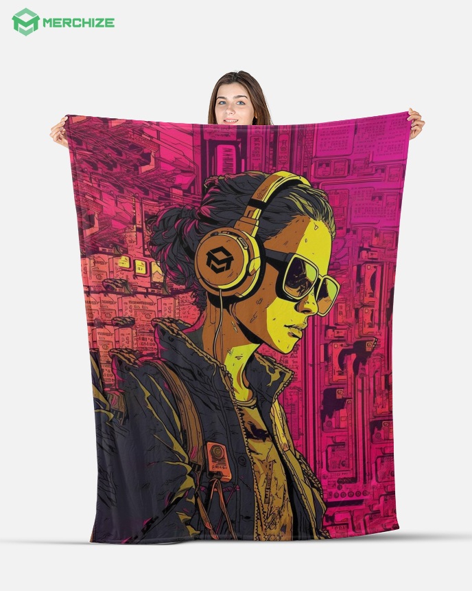 Premium Fleece Blanket Print On Demand Merchize