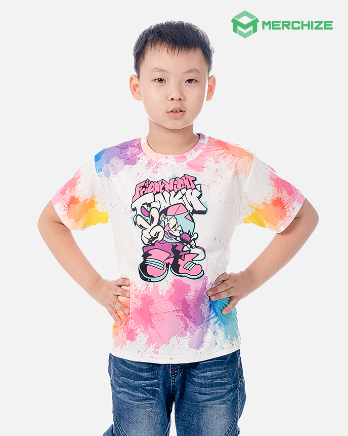 Allover Print Kids and Youth Tshirt Print On Demand Merchize