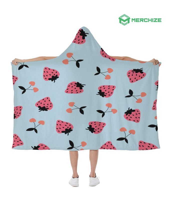 Allover Print Hooded Blanket (Made In China) Merchize